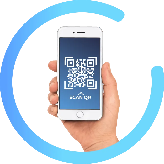 изображение qr-code на мобильном телефоне