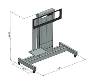 Стойка с электроприводом (напольная, 55"-75")